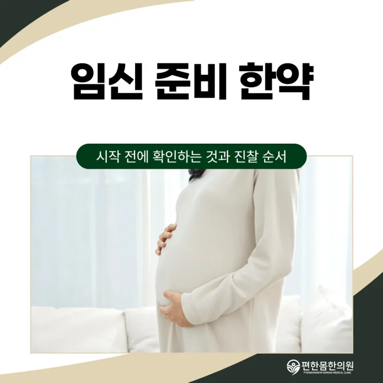 임신 준비 한약, 시작 전에 확인하는 것과 진찰 순서
