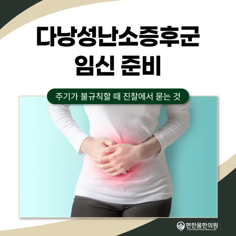 다낭성난소증후군 임신 준비, 주기가 불규칙할 때 진찰에서 묻는 것